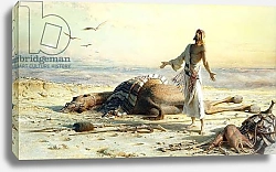 Постер Хааг Карл Shipwreck in the Desert, 1886