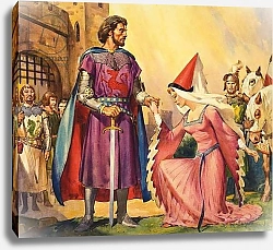 Постер МакКоннел Джеймс King Arthur and Guinevere