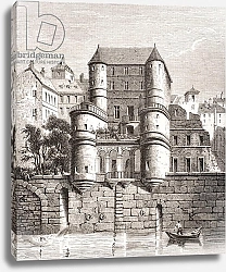 Постер Школа: Французская Hotel des Ursins, Paris, from 'Le Moyen Age et La Renaissance' by Paul Lacroix published 1847