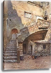 Постер Пиза Альберто Cortile Palazzo Corvaia, Taormina