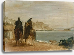 Постер Дега Эдгар (Edgar Degas) Прогулка у моря
