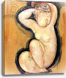 Постер Модильяни Амедео (Amedeo Modigliani) Caryatid, c.1913-14