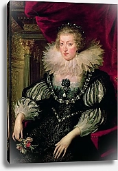 Постер Рубенс Петер (Pieter Paul Rubens) Portrait of Anne of Austria Infanta of Spain, Queen of France and Navarre