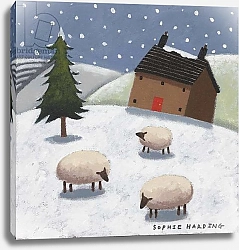 Постер Хардинг Софи (совр) Sheep in the Snow
