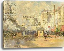 Постер Моне Клод (Claude Monet) Gare Saint Lazare, 1877