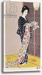 Постер Хасигути Гоё Young woman in a summer kimono, 1920