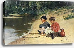 Постер Маковский Владимир Рыбачки. 1886
