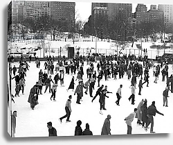 Постер Ice Skating In Central Park, 1952