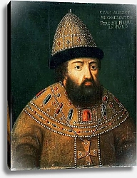 Постер Школа: Русская 17в. Portrait of Tsar Alexei I Mihailovitch 1