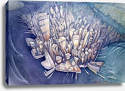 Постер Джонсон Уол (совр) Manhattan from Above, 1994
