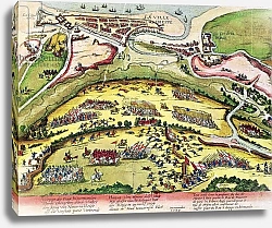 Постер Хогенберг Франц (карты) The Siege of Dieppe in 1589, 1589-92