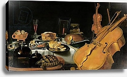 Постер Клас Питер Still Life with Musical Instruments, 1623