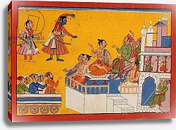 Постер Школа: Индийская 18в Rama bends his bow, c.1700