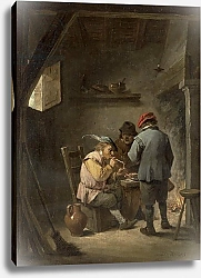 Постер Теньерс Давид Младший Peasants by an Inn Fire