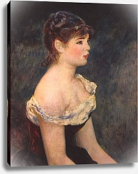 Постер Ренуар Пьер (Pierre-Auguste Renoir) Портрет девушки 3