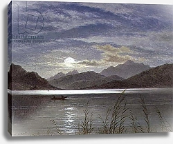 Постер Гилберт Артур Lake Scene by Moonlight, 1879