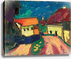 Постер Явленский Алексей Landscape Study, Village Road, c. 1908