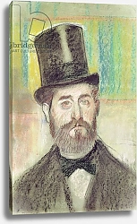 Постер Дега Эдгар (Edgar Degas) Man in an Opera Hat