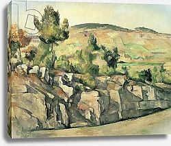 Постер Сезанн Поль (Paul Cezanne) Hillside in Provence, c.1886-90