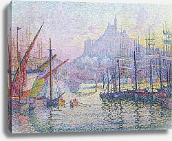 Постер Синьяк Поль (Paul Signac) View of the Port of Marseilles