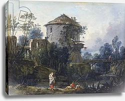 Постер Буше Франсуа (Francois Boucher) The Old Dovecote