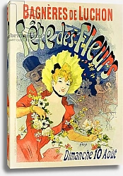 Постер Шере Жюль Reproduction of a Poster Advertising the Flower Festival at Bagneres-de-Luchon, 1890
