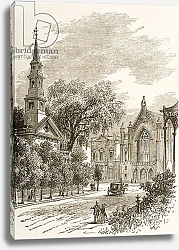Постер Мэннинг Самуэль (грав) St Mark's Church in-the-Bowery, New York, c.1880