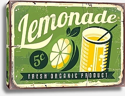 Постер Ретро-плакат с лимонадом