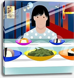 Постер Хантли Клэр (совр) Sushi Train