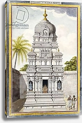 Постер Школа: Индийская 18в Part of the Temple of Jambukeshvara, Srirangam, Tamil Nadu, c. 1800