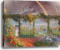 Постер Сомов Константин Landscape with a Rainbow, 1915