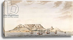 Постер Школа: Английская 18в. A British Fleet in Table Bay, c.1780