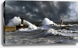 Постер Португалия. Атлантический шторм №3