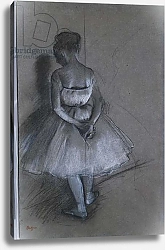 Постер Дега Эдгар (Edgar Degas) Dancer Standing with Hands Crossed Behind her Back, 1874