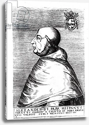 Постер Школа: Итальянская Portrait of Pope Alexander VI 16th-17th century