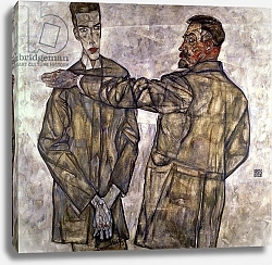 Постер Шиле Эгон (Egon Schiele) Double Portrait of Otto and Heinrich Benesch