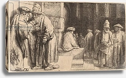 Постер Рембрандт (Rembrandt) Jews in the Synagogue, 1648