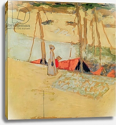 Постер Вюйар Эдуар Promenade in the port at Le Pouliguen, 1908