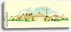 Постер Акварельный эскиз Берлина