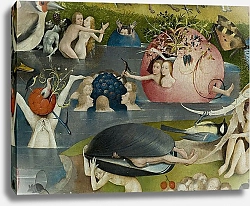 Постер Босх Иероним The Garden of Earthly Delights: Allegory of Luxury, detail of the central panel, c.1500 4