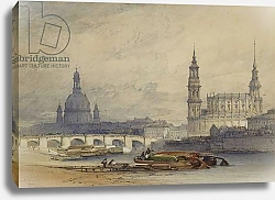Постер Калло Вильям Dresden from the River Elbe, 1853