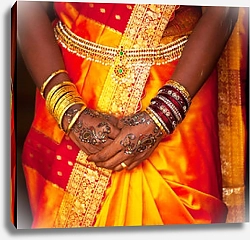 Постер Индийские свадебные украшения