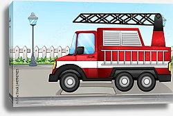 Постер Машина пожарных