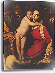 Постер Караваджо (Caravaggio) Святое семейство с Иоанном Крестителем