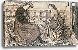 Постер Берне-Джонс Эдвард The Backgammon Players 2