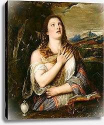 Постер Тициан (Tiziano Vecellio) The Penitent Magdalene, c.1555-65