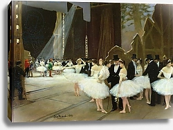 Постер Бакст Леон In the Wings at the Opera House, 1889