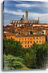 Постер Италия.Крыши Сиены