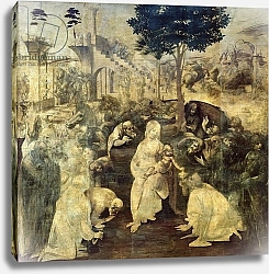 Постер Леонардо да Винчи (Leonardo da Vinci) The Adoration of the Magi, 1481-2