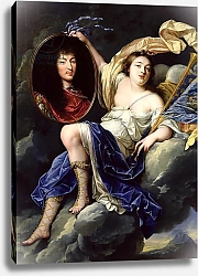 Постер Нокре Жан Fame Presenting a Portrait of Louis XIV to France